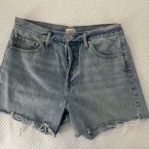 Z Supply Everyday Highrise Blue Denim Shorts Size 30